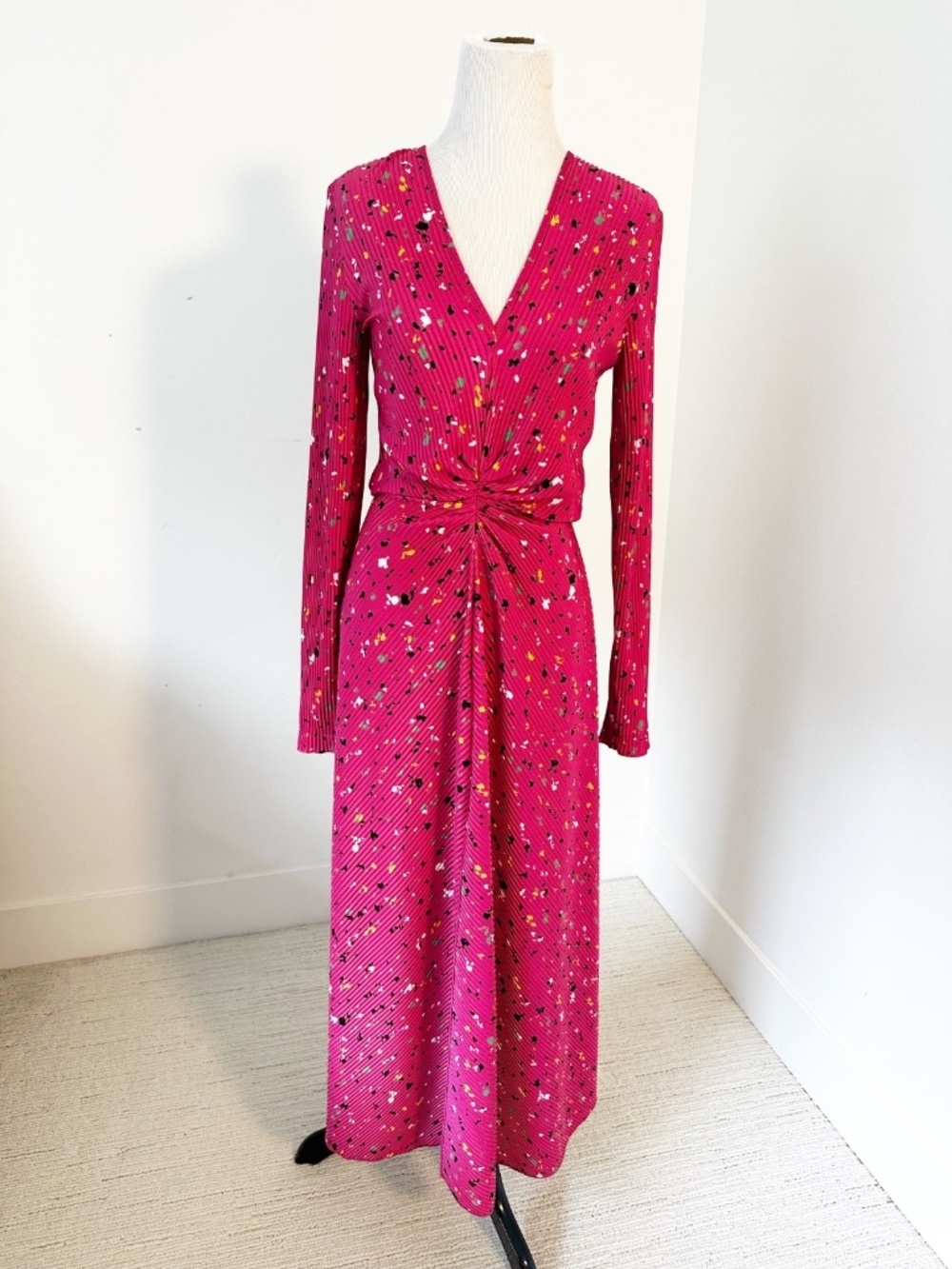ROTATE BIRGER CHRISTENSEN Womens S Pink Maxi Dress Wedding Guest Formal Romantic